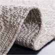 Safavieh Montauk 6' X 9' Hand Woven Cotton Pile Rug in Ivory and Gray