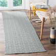 Safavieh Montauk 3' X 5' Hand Woven Cotton Pile Rug in Ivory and Navy