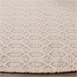 Safavieh Montauk 3' X 5' Hand Woven Cotton Pile Rug in Ivory and Navy