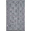 Safavieh Montauk 5' X 8' Hand Woven Cotton Pile Rug in Ivory and Navy