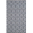 Safavieh Montauk 6' X 9' Hand Woven Cotton Pile Rug in Ivory and Navy