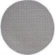 Safavieh Montauk 6' X 6' Round Hand Woven Cotton Rug in Ivory and Navy