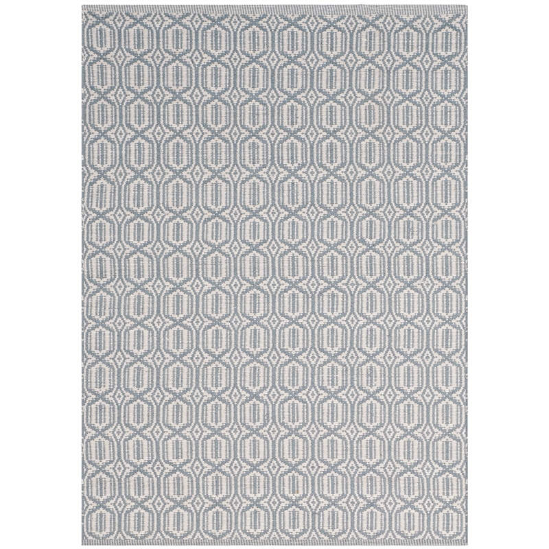 Safavieh Montauk 3' X 5' Hand Woven Cotton Pile Rug in Ivory and Blue