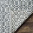 Safavieh Montauk 4' X 6' Hand Woven Cotton Pile Rug in Ivory and Blue