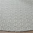 Safavieh Montauk 6' X 9' Hand Woven Cotton Pile Rug in Ivory and Blue
