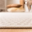 Safavieh Montauk 3' X 5' Hand Woven Cotton Pile Rug in Ivory and Gray