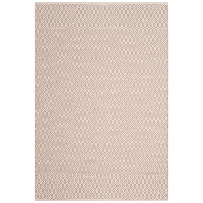 Safavieh Montauk 4' X 6' Hand Woven Cotton Pile Rug in Ivory and Gray