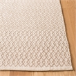 Safavieh Montauk 4' X 6' Hand Woven Cotton Pile Rug in Ivory and Gray