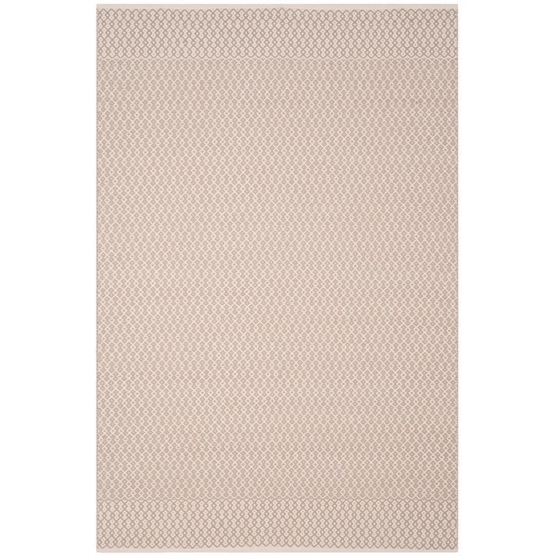 Safavieh Montauk 6' X 9' Hand Woven Cotton Pile Rug in Ivory and Gray