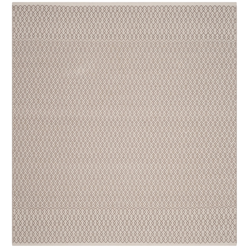 Safavieh Montauk 8' X 10' Hand Woven Cotton Pile Rug in Ivory and Gray
