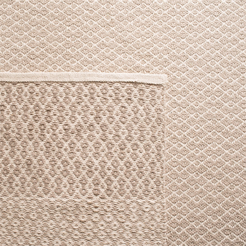 Safavieh Montauk 8' X 10' Hand Woven Cotton Pile Rug in Ivory and Gray