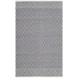 Safavieh Montauk 3' X 5' Hand Woven Cotton Pile Rug in Ivory and Navy