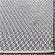 Safavieh Montauk 4' X 6' Hand Woven Cotton Pile Rug in Ivory and Navy