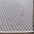Safavieh Montauk 5' X 8' Hand Woven Cotton Pile Rug in Ivory and Navy