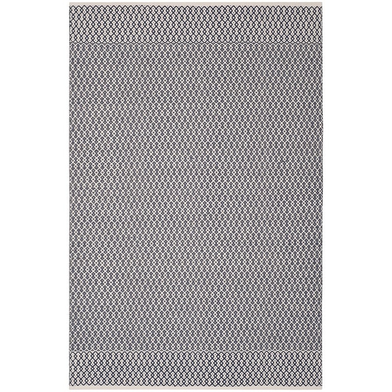 Safavieh Montauk 6' X 9' Hand Woven Cotton Pile Rug in Ivory and Navy