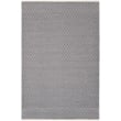 Safavieh Montauk 6' X 9' Hand Woven Cotton Pile Rug in Ivory and Navy