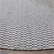 Safavieh Montauk 6' X 9' Hand Woven Cotton Pile Rug in Ivory and Navy