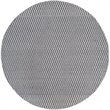 Safavieh Montauk 6' X 6' Round Hand Woven Cotton Rug in Ivory and Navy