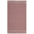 Safavieh Montauk 3' X 5' Hand Woven Cotton Pile Rug in Ivory and Red
