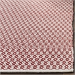 Safavieh Montauk 4' X 6' Hand Woven Cotton Pile Rug in Ivory and Red