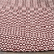 Safavieh Montauk 6' X 9' Hand Woven Cotton Pile Rug in Ivory and Red