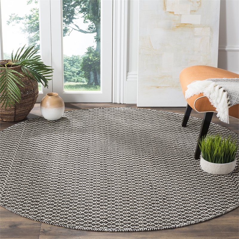 Safavieh Montauk 8' X 10' Hand Woven Cotton Pile Rug in Ivory and Red