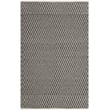 Safavieh Montauk 4' X 6' Hand Woven Cotton Pile Rug in Ivory and Black