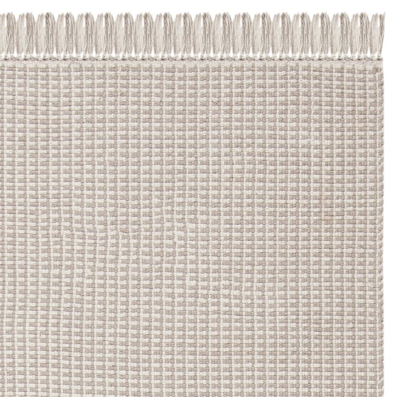 Safavieh Montauk 4' X 6' Hand Woven Cotton Pile Rug in Ivory and Gray