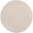Safavieh Montauk 6' X 6' Round Hand Woven Cotton Rug in Ivory and Gray