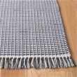 Safavieh Montauk 4' X 6' Hand Woven Cotton Pile Rug in Ivory and Navy