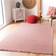 Safavieh Montauk 4' X 6' Hand Woven Cotton Pile Rug in Ivory and Red