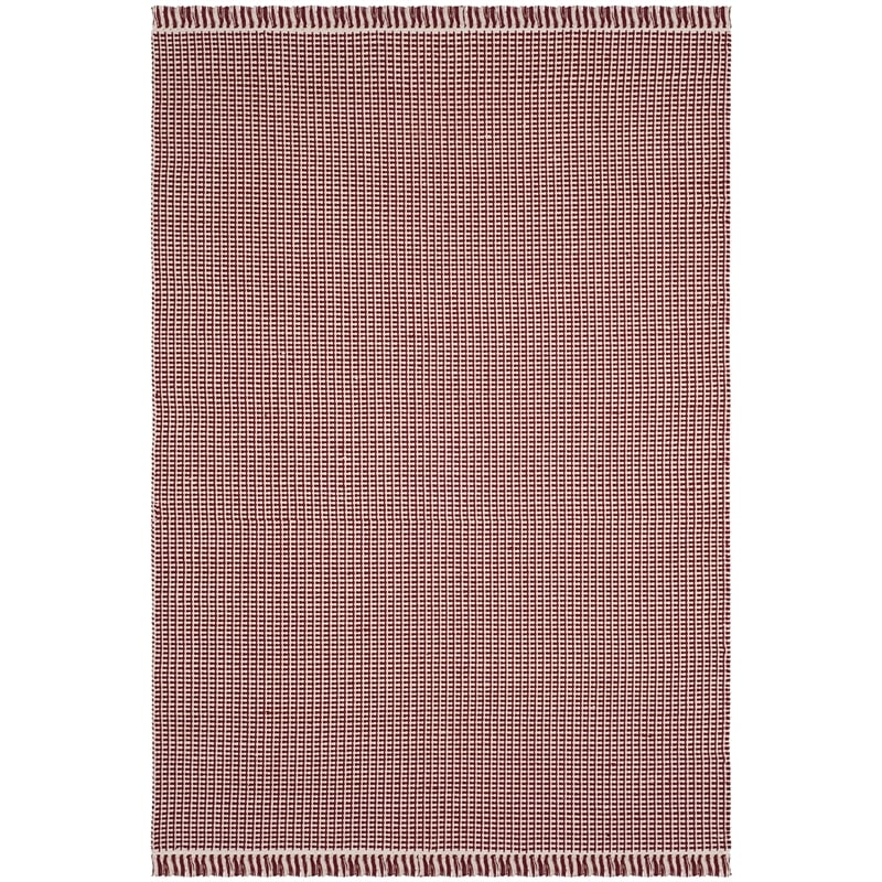 Safavieh Montauk 4' X 6' Hand Woven Cotton Pile Rug in Ivory and Red