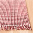 Safavieh Montauk 4' X 6' Hand Woven Cotton Pile Rug in Ivory and Red