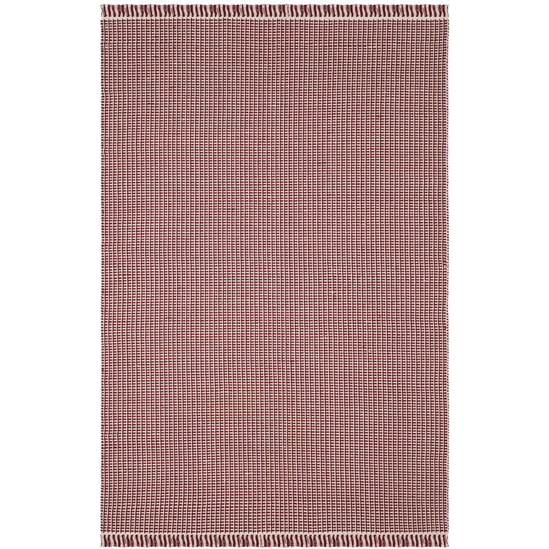 Safavieh Montauk 5' X 8' Hand Woven Cotton Pile Rug in Ivory and Red
