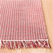 Safavieh Montauk 5' X 8' Hand Woven Cotton Pile Rug in Ivory and Red