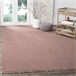 Safavieh Montauk 6' X 9' Hand Woven Cotton Pile Rug in Ivory and Red