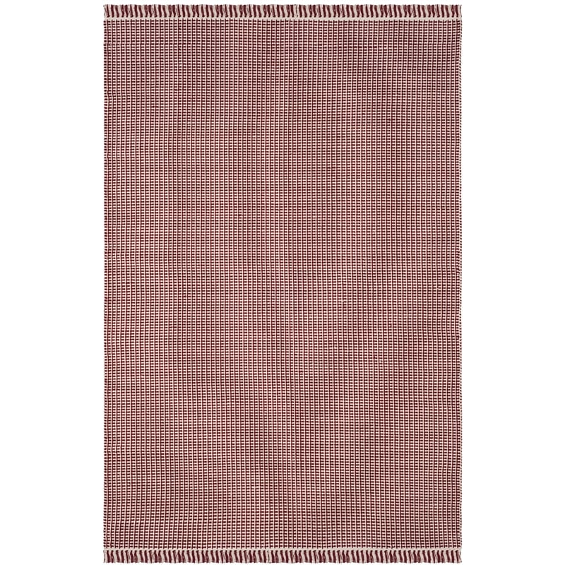 Safavieh Montauk 6' X 9' Hand Woven Cotton Pile Rug in Ivory and Red