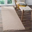 Safavieh Montauk 6' X 6' Square Hand Woven Cotton Rug in Ivory and Red