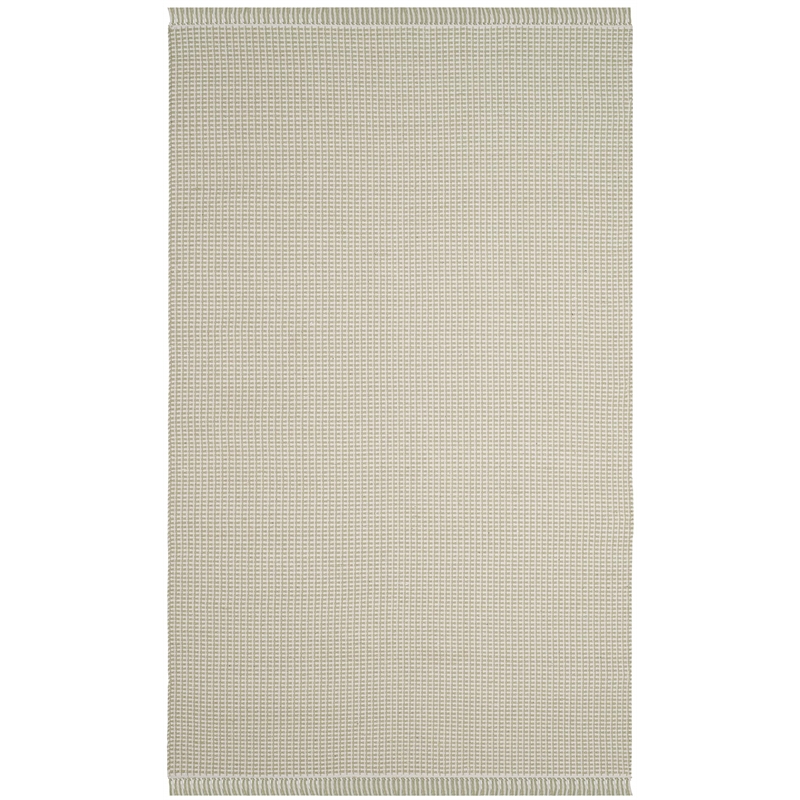 Safavieh Montauk 5' X 8' Hand Woven Cotton Pile Rug in Ivory and Black