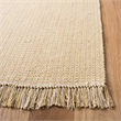 Safavieh Montauk 6' X 9' Hand Woven Cotton Rug in Ivory and Yellow