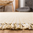 Safavieh Montauk 6' X 9' Hand Woven Cotton Rug in Ivory and Yellow