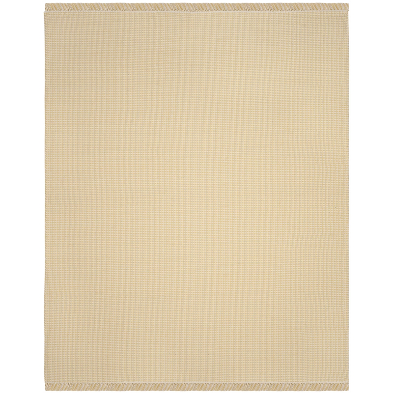 Safavieh Montauk 8' X 10' Hand Woven Cotton Rug in Ivory and Yellow