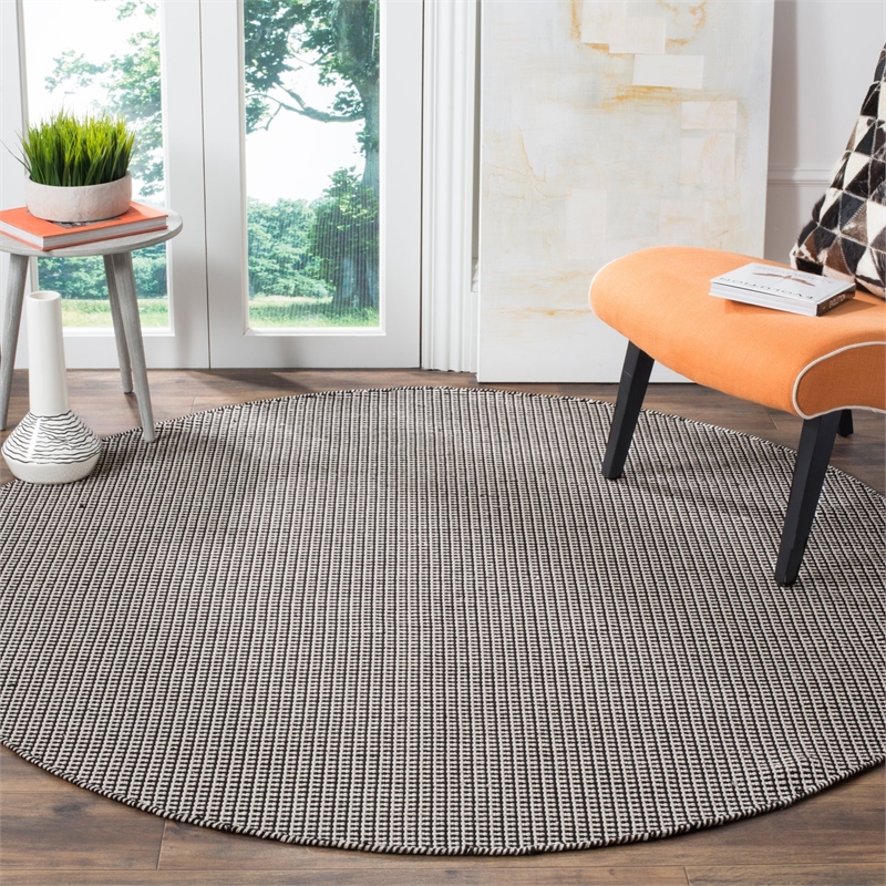 Safavieh Montauk 8' X 10' Hand Woven Cotton Rug in Ivory and Green