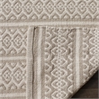 Safavieh Montauk 3' X 5' Hand Woven Cotton Pile Rug in Ivory and Gray