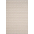 Safavieh Montauk 6' X 9' Hand Woven Cotton Pile Rug in Ivory and Gray
