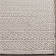 Safavieh Montauk 6' X 9' Hand Woven Cotton Pile Rug in Ivory and Gray