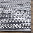 Safavieh Montauk 3' X 5' Hand Woven Cotton Pile Rug in Ivory and Navy