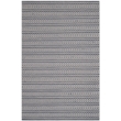 Safavieh Montauk 4' X 6' Hand Woven Cotton Pile Rug in Ivory and Navy