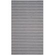 Safavieh Montauk 5' X 8' Hand Woven Cotton Pile Rug in Ivory and Navy