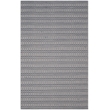 Safavieh Montauk 6' X 9' Hand Woven Cotton Pile Rug in Ivory and Navy